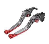 AESRTMJ Para Husqvarna Para Svartpilen 401 250 2018-2022 Manetas De Freno Y Embrague Ajustables Plegables Extensibles Para Motocicleta(Gray red)