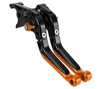 AESRTMJ Para Husqvarna Para Svartpilen 401 250 2018-2022 Manetas De Freno Y Embrague Ajustables Plegables Extensibles Para Motocicleta(Naranja negra)
