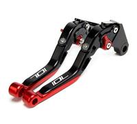 AESRTMJ Para Husqvarna Para SVARTPILEN 701 2019-2020 Maneta De Freno Y Embrague Extensible Plegable Para Motocicleta(negro rojo)