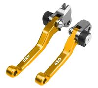 AESRTMJ Para Kawasaki KLX450R 2008-2009 Manetas De Embrague Y Freno Pivotantes Para Motocross(Oro)