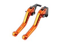AESRTMJ Para KAWASAKI Para Ninja ZX-10R ZX10R 2006-2015 2014 2013 2012 2011 2010 2009 Accesorios De Motocicleta Manijas De Palanca De Embrague De Freno Cortas(Naranja)