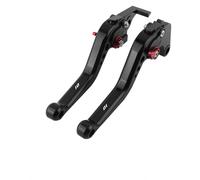 AESRTMJ Para KAWASAKI Para Ninja ZX-10R ZX10R 2006-2015 2014 2013 2012 2011 2010 2009 Accesorios De Motocicleta Manijas De Palanca De Embrague De Freno Cortas(negro rojo)