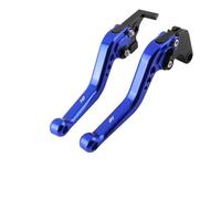 AESRTMJ Para KAWASAKI Para Ninja ZX-10R ZX10R 2006-2015 2014 2013 2012 2011 2010 2009 Accesorios De Motocicleta Manijas De Palanca De Embrague De Freno Cortas(Azul)