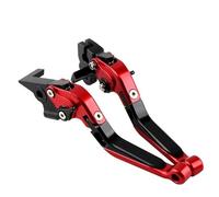 AESRTMJ Para KAWASAKI Para VERSYS1000 2012 2013 2014 Accesorios De Motocicleta Palanca Embrague Freno Plegable Ajustable(Red black)