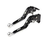 AESRTMJ Para Kawasaki Z650 Z650RS 2017-2023 Accesorios Para Motocicleta Manetas De Freno Y Embrague Plegables Extensibles(Negro Plata)