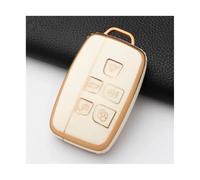 AESRTMJ Para Land Para Rover Para Range Sport Para Evoque Para Freelander Para Velar Para Discovery Para Jaguar Funda Para Llave De Coche(White gold,COLOCAR)