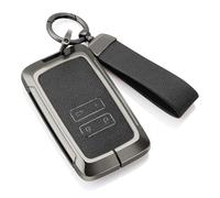 AESRTMJ Para Renault Para Captur Para Koleos Para Kadjar Para Arkana Para Espace Para Clio Para Grand Funda Llave Coche Aleación Zinc(NEGRO)