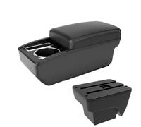 AESRTMJ Para SEAT Para ARONA Brazo Descansacodos Consola Central Almacenamiento Coche Modificación Caja Doble Capa Accesorio Auto(Línea blanca Sin USB)
