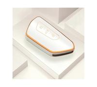AESRTMJ Para Seat Para Leon FR MK4 Para Cupra Funda Carcasa TPU Para Llave De Coche Llavero Accesorio(BLANCO)