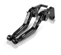 AESRTMJ Para Yamaha MT-03 MT03 2005-2014 Juego De Palancas De Embrague Freno Para Motocicletas Con Manijas Plegables Ajustables(NEGRO)
