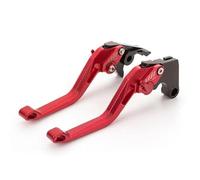 AESRTMJ Para Yamaha YFM 700 Para Raptor 700R 2008-2025 Manetas De Freno Y Embrague 3D Ajustables Cortas Largas(ROJO,147mm)