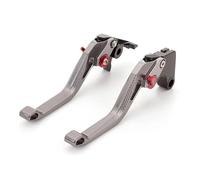 AESRTMJ Para Yamaha YFM 700 Para Raptor 700R 2008-2025 Manetas De Freno Y Embrague 3D Ajustables Cortas Largas(GRIS,147mm)