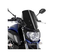 AESRTMJ Parabrisas Deflector Spoiler para Y&amaha MT07 MT-07 MT07 2018 2019 2020 Cubiertas Viento Accesorios Piezas(Negro)