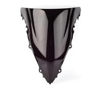 AESRTMJ Parabrisas Doble Burbuja para Motocicleta Deflector Protector WindScreen para Y&amaha YZF-R6 YZF R6 YZFR6 2003 2004 2005 Accesorios(Negro)