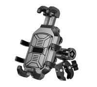 AESRTMJ Soporte De Teléfono Horquilla Moto Amortiguador Vibraciones Anti-Shake Operación con Una Mano Celular para 5.4-7.2(Anti-Theft Clamp)