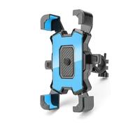 AESRTMJ Soporte para Teléfono Motocicleta Bicicleta Móvil para Manillar Pinza para Espejo Retrovisor Scooter Más Teléfonos Móviles 4.8-6.8"(Azul,Handlebar)