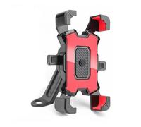 AESRTMJ Soporte para Teléfono Motocicleta Bicicleta Móvil para Manillar Pinza para Espejo Retrovisor Scooter Más Teléfonos Móviles 4.8-6.8"(Rojo,Mirror)