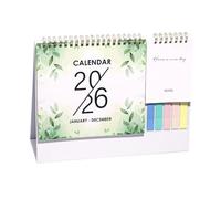 Aesthetic 2026 Desk Calendar Planner - Monthly Academic & Office Pad | Large Grid Desktop Organizer with Tear-Off Pages & Goal Tracking for Apartment, School and Professional Planning