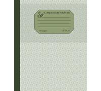 Aesthetic and minimalist lined composition notebook for notes, writing, and schooling