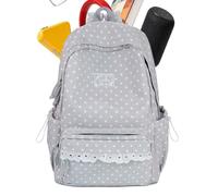 Aesthetic Backpacks For School - Adjustable Straps Stylish Zipper Bag