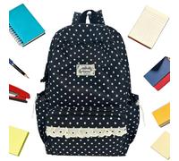 Aesthetic Backpacks for School Stylish Adjustable Straps Zipper Bookbag