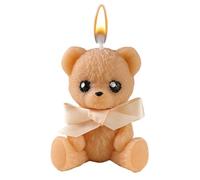 Aesthetic Bear Candle, Decorative Scented Figurine, Hand-poured Feature with Artistic, High Definition Animal Decor, Scented Gear with Sl ift for Offices and Living Rooms