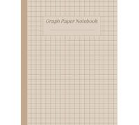 Aesthetic Beige Graph Paper Composition Notebook: Pastel Boho Beige Quad Ruled Notebook for Work, School