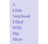 Aesthetic Blue Notebook: A little notebook filled with big ideas