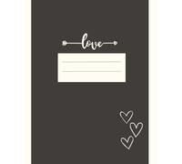 Aesthetic Brown and Beige Notebook - Perfect for School, Work & Personal Journaling: Love sign