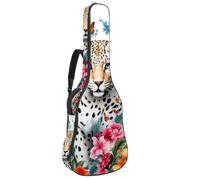 Aesthetic Butterflies Tiger - Bolsa para guitarra acústica de 41 y 42 pulgadas con correa ajustable para el hombro, bolsa para guitarra con colgador trasero, adecuada para guitarras eléctricas, bajos,