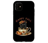Aesthetic Cat Stuff For Happy Fall and Pumpkin Spice Season Carcasa para iPhone 11