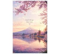 Aesthetic Cherry Blossom Notebook | Floral Journal with Cute Quote | Pink Sakura Notebook for Writing & Daily Notes