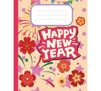 Aesthetic Colorful New Year Vibes Composition Notebook Wide Ruled: 7.5 x 9.25 School Journal for Students, College Subject Writing, and Goal Tracking