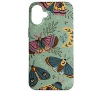 Aesthetic Cottagecore Celestial Luna Moth Moon Butterfly Carcasa para iPhone 16 Plus