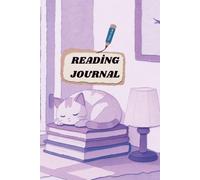 Aesthetic Cozy Cat Reading Journal: 100 Pages Book Log & Tracker (Lilac Purple Edition) with Interactive Reading Challenge and Review Pages for Book Lovers and Anime Fans