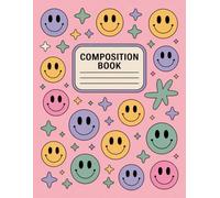 Aesthetic Cute Preppy Composition Notebook: 120 Pages Composition Book, with Illustration Cover Design, designed for School Notes, Drawing, Ideas, ... Illustration Cover Design, designed for Sch