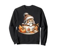 Aesthetic Fall Cat In Pumpkin Spice Coffee Mug For Autumn Sudadera
