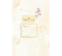 Aesthetic Floral Hardcover Notebook: 6x9 Lined Journal with Marble Background and Gold Accents | 100 Pages | Elegant Watercolor Flower Design for Personal Writing and Notes