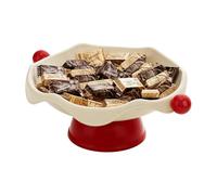 Aesthetic Fruit Platter Raised Base - Party and Dessert Food Tray for Chocolate, Cake, Cookies, Watch, Keys, Home, Kitchen, Living Room, Bathroom, Stylish Multi-Purpose Serving Plate for Entertaining