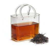 Aesthetic Glass Cup, Tote Shape Mug, Drink Tool with Classic Style, Cup for Daily Beverages, Sip Aid, Practical Support for Men Women Kids Adult Family Milk Juice Tea Flower Vase Home Kitchen