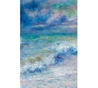 Aesthetic Grid Notebook - “The Wave” by Pierre-Auguste Renoir | Vintage Art Hard Matte Cover | 5.25 x 8” | 110 Pages | Cream Paper | Ocean-Inspired Classic Stationery for School, Journaling, Planning