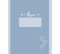 Aesthetic Love Notebook - Perfect for School, Work & Personal Journaling: 7.5 x 9.25 Inches, 110 Pages in Lined Format