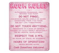 Aesthetic Metal Sign Chill Zone Rules Relax Unwind Enjoy Life Decor for Lounge Room Patio Balcony Sunroom 8 X 12 inch
