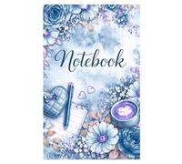 Aesthetic Notebook - Blau & Pink Floral Design: Cute Lined Journal | 120 Pages for Writing, Notes & Planning | Soft Pastel Floral Cover | 6x9 Inch