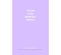 Aesthetic notebook: focus plan manifest: Lined Journal for School and Work 6x9 inches 100 Pages