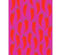 Aesthetic Notebook: Red Chili notebook/journal for writing notes and ideas with one anti-stress mandala inside
