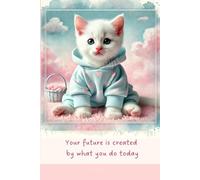 Aesthetic Notebook with Motivational Quote on the Cover: Your future is created by what you do today