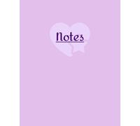 Aesthetic Office Notes writing Book- Minimalist Purple Colour Notebook-8x10 in, 250 Wide Ruled Pages, Matte Finish Cover: Adorable Pastel Purple ... For College Students, Minimalist Gift Ideas