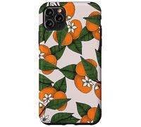 Aesthetic Orange Clementine on Branch Botanical Pattern Carcasa para iPhone 11 Pro MAX