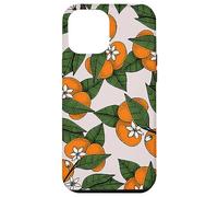 Aesthetic Orange Clementine on Branch Botanical Pattern Carcasa para iPhone 12 Pro MAX